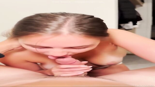 Ella Alexandra Blows Her BF's Cock