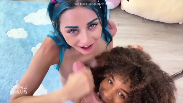 Jewelz Blu And Her Black Friend Share A Cock